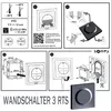 Somfy nástenný spínač RTS 3 1870782 3-kanálový čierny Náhľad obrázku produktu 6