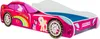 Letto auto per bambini ROSA 140x70 Anteprima dell’immagine prodotto 1