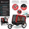 KESSER® Hundeanhänger Boxer 3-in-1 Hundebuggy & Jogger Produktbild-Vorschau 2