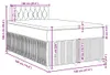 vidaXL Boxspringbett mit Matratze Hellgrau 120x190 cm Stoff Produktbild-Vorschau 8