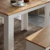 Eckbankgruppe Vicco Sentio Weiß/Goldkraft Eiche 112 x 73.6 Produktbild-Vorschau 3