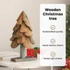 vidaXL Choinka z podstawką, brązowa, 61 cm, lite drewno Podgląd zdjęcia produktu 6