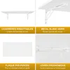 Table pliante pour mur Plateau de table 80x40 cm en blanc Voir les images du produit 4