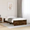 Bettgestell ohne Matratze Räuchereiche 100x200 cm Produktbild-Vorschau 3