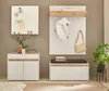 Garderobe Set 5-teilig "Center" in weiß und Wotan Eiche Produktbild-Vorschau 7