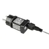A close-up shot of a black electrical adapter with a European plug and a cable attached. Produktbild-Vorschau