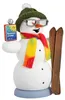 Drechslerei Kuhnert - Räucherfigur - Schneemann Apre´s Ski Produktbild-Vorschau 1