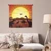 MuchoWow® Wandteppich Wandbehang Dino - Sonne - Natur - Produktbild-Vorschau 5