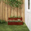 vidaXL Sadzarka ogrodowa Rusty 100 x 60 x 45 cm Stal Podgląd zdjęcia produktu 3
