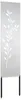 Garten Sichtschutz-Leinwand Floral Silber 32 x 140 cm Produktbild-Vorschau 4