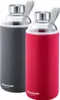 Westmark 2 Trinkflaschen Viva aus Glas 1 l, mit Cover, Set Anteprima dell’immagine prodotto 1
