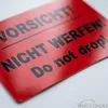 50 leuchtend orange Hinweisetiketten Nicht werfen – Produktbild-Vorschau 2