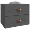 The Living Store Wand-Nachttisch Grau 50x36x40 cm Produktbild-Vorschau 4