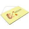 Mr. & Mrs. Panda Wandbild Holz Igel Grillen DIN A4 - Gelb Produktbild-Vorschau 2