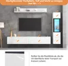 Set di pensili TV Merax 3 pezzi con illuminazione a LED Anteprima dell’immagine prodotto 11