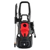 A black and red pressure washer is shown against a white background. Podgląd zdjęcia produktu