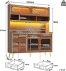 Buffet moderne Flieks avec éclairage LED et application, Voir les images du produit 3