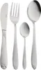 A set of four stainless steel cutlery items arranged vertically against a white background. Produktbild-Vorschau