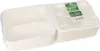 50 Menüboxen, Zuckerrohr "pure" 2-geteilt 7,7 cm x 20 cm x Produktbild-Vorschau 2