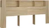 vidaXL Čelo postele s policami dub Sonoma 220x18,5x104,5 cm Náhľad obrázku produktu 1
