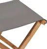 vidaXL Chaises pliantes 2 pcs. Teck massif et tissu gris Voir les images du produit 5