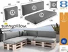 sunnypillow Palettenkissen für Palettenmöbel - 8er Set - Produktbild-Vorschau 2