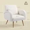 HOMCOM Sessel gepolsterter Loungesessel mit Armlehnen, Produktbild-Vorschau 3