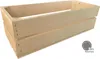 A wooden crate is shown against a white background. Produktbild-Vorschau