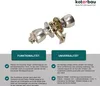 KOTARBAU® Galka drzwiowa z zamkiem Metalowa galka obrotowa Podgląd zdjęcia produktu 2