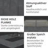 Sweiko Modern minimalist bed frame, 140x200CM, gray, Dutch Produktbild-Vorschau 8