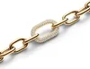 Luxe bronzen armband met kristallen, Crystal Link, model Productafbeelding-voorbeeld 4