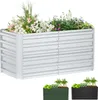 XMTECH Hochbeet Metall 120x60x58 cm Rechteckig Silber – Produktbild-Vorschau 1