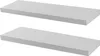 Moderne schwebende Wandregale – 100 cm – Weiß – 2er-Pack Produktbild-Vorschau 1