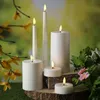 LED Kerze outdoor - Kunststoff - 3D Flamme - H: 12,5cm - D: Produktbild-Vorschau 4