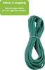 A coiled green power cord is shown against a white background, with a green text box in the upper left corner. Produktbild-Vorschau