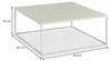 Couchtisch HILAR 80 x 80 cm aus pulverbeschichtetem Metall Produktbild-Vorschau 2