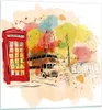 Bilder auf glas - London Bus - 60x60cm - Glasbilder - Produktbild-Vorschau 1