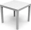 Sitzgarnitur Bistrogarnitur 5-teilig Weiß Rattan/Holzoptik Produktbild-Vorschau 2