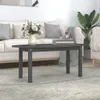 vidaXL Couchtisch Grau 110x55x45 cm Massivholz Kiefer Produktbild-Vorschau 2