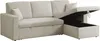 Ecksofa mit Schlaffunktion aus Cord "Alain" - 3-Sitzer - Produktbild-Vorschau 4