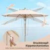 COSTWAY Sonnenschirm φ270cm, Gartenschirm aus Holz, Produktbild-Vorschau 6