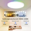 ZMH LED Deckenleuchte Dimmbar mit Fernbedienung Deckenlampe Produktbild-Vorschau 2
