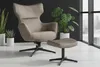 riess-ambiente Drehbarer Sessel VOGUE taupe Samt schwarze Produktbild-Vorschau 2