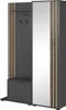 A modern entryway storage unit with a mirror. Produktbild-Vorschau