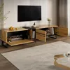 Credenza TV Merax con ripiano incernierato e vani a giorno, Anteprima dell’immagine prodotto 2