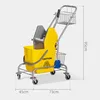 HOMCOM Putzwagen Reinigungswagen 26 Liter Wischwagen mit Produktbild-Vorschau 3