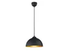 Retro Pendelleuchte dimmbar Ø31cm in schwarz/gold Produktbild-Vorschau 2
