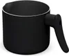 A product shot of a black milk cooker on a white background. Produktbild-Vorschau