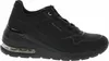 A black Skechers sneaker is shown from the side against a white background. Podgląd zdjęcia produktu