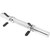 A single dumbbell bar with black grips and spring collars, isolated on a white background. Produktbild-Vorschau